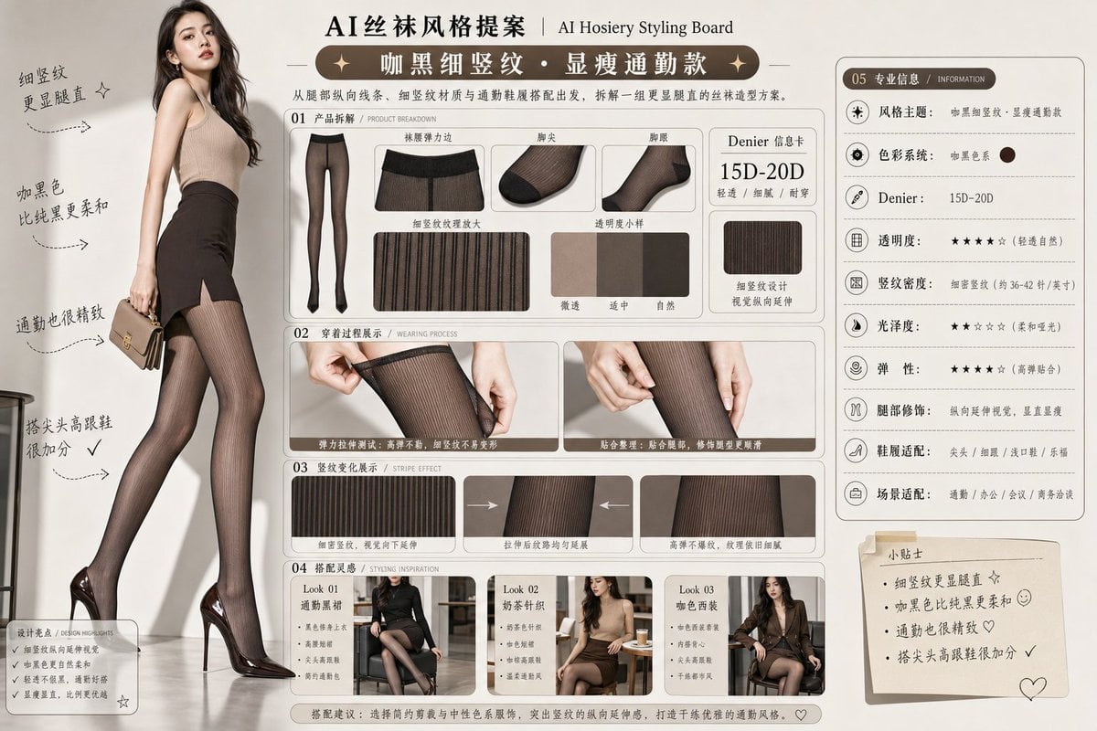 AI Hosiery Styling Board Template · Larus Canus