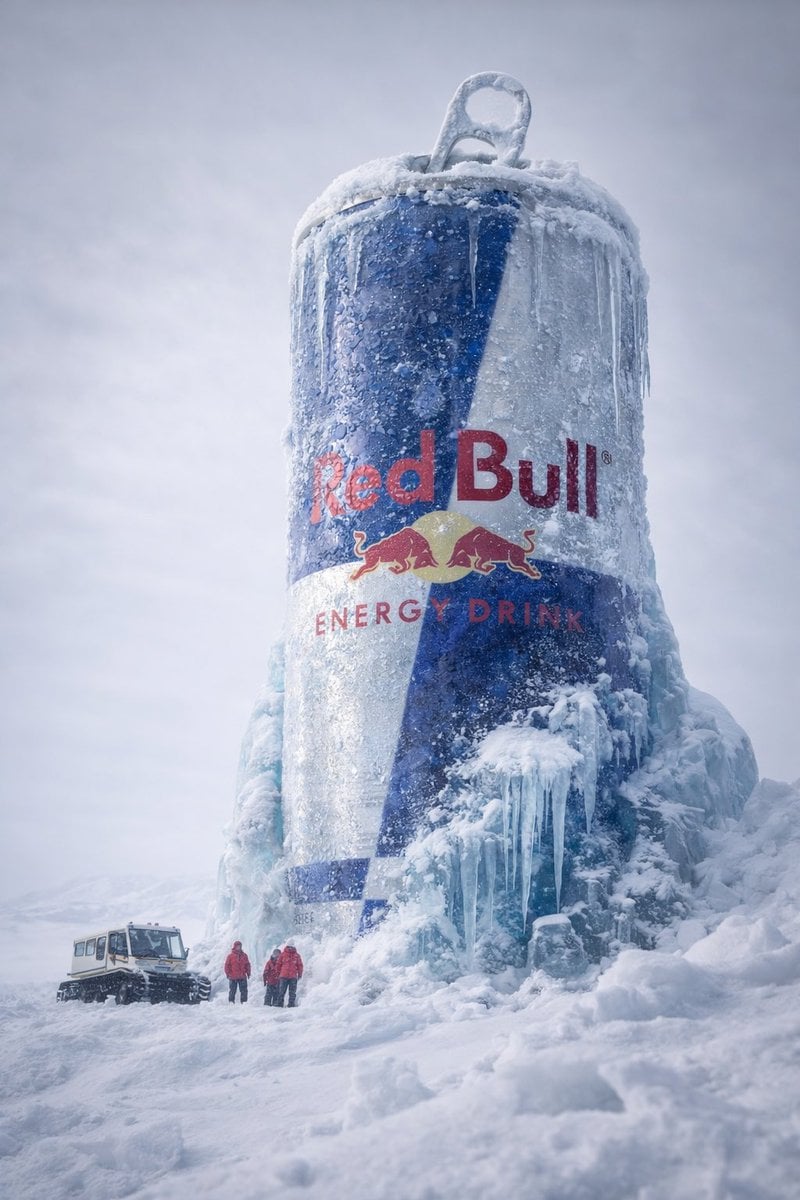 Arctic Monster Energy Can Frozen · Duet | AI