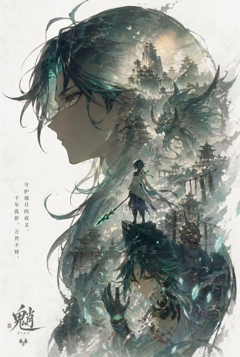 Character Poster Template Vertical Double Exposure · Anissa