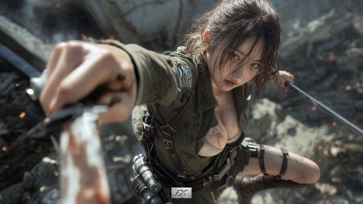 Cinematic Anime Girl Warrior Prompt · iX