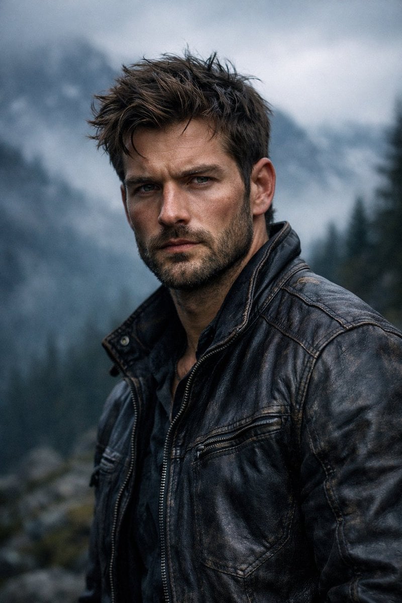 Cinematic Male Portrait Rugged Adventure · Johnn