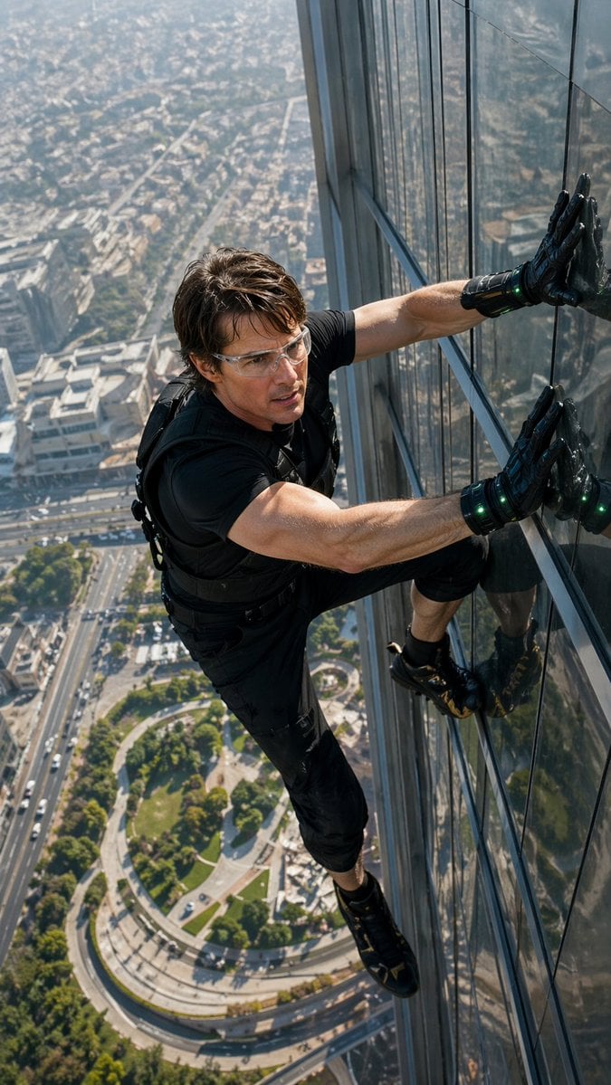 Cinematic Skyscraper Climber AI Prompt · Gopal Tiwari