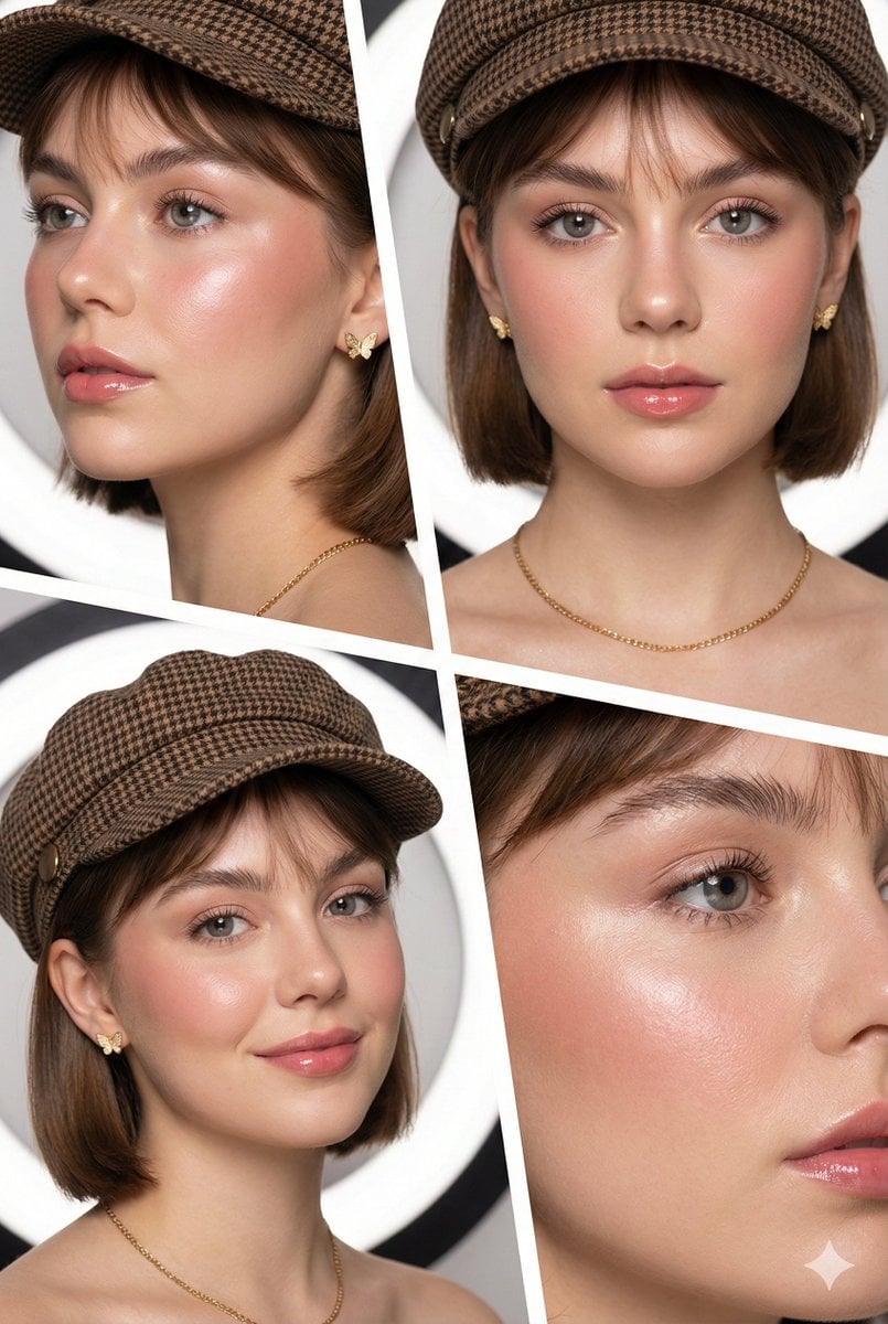 Clean Girl Beauty Editorial Collage · simeon-sanai