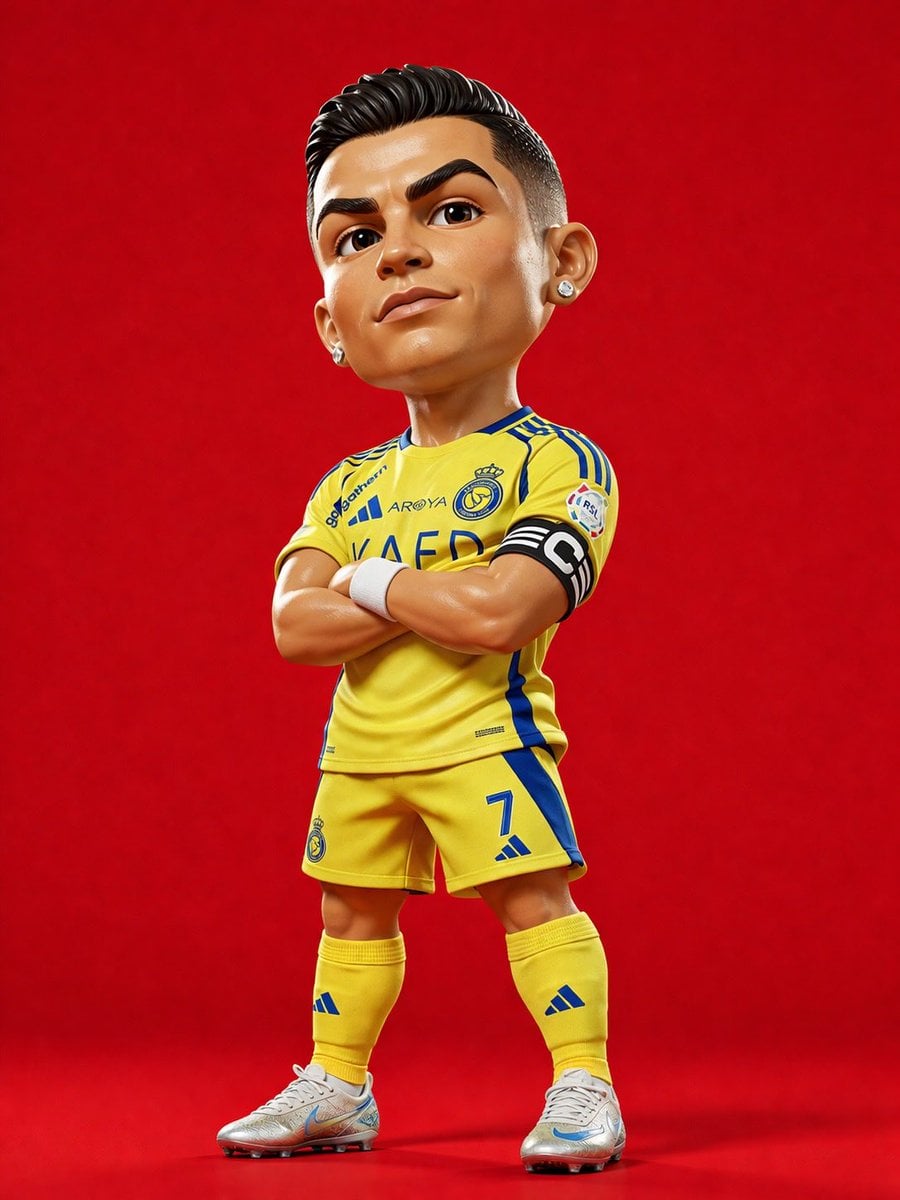 Cristiano Ronaldo Chibi 3D Render · K
