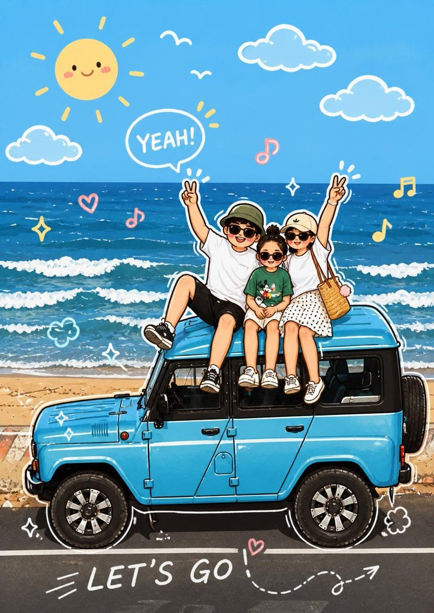 Cute Cartoon Doodles AI Image Template · Kashberg