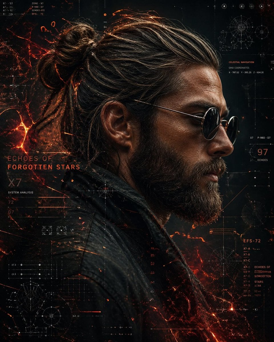 Cyberpunk Man Sci-Fi Portrait Template · Aijaz