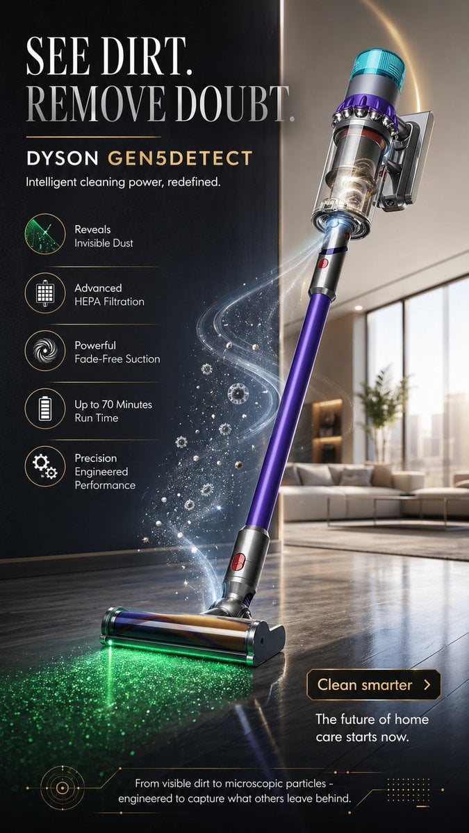Dyson Gen5detect Luxury Ad Poster · Ertan Dönmez | Ai Master