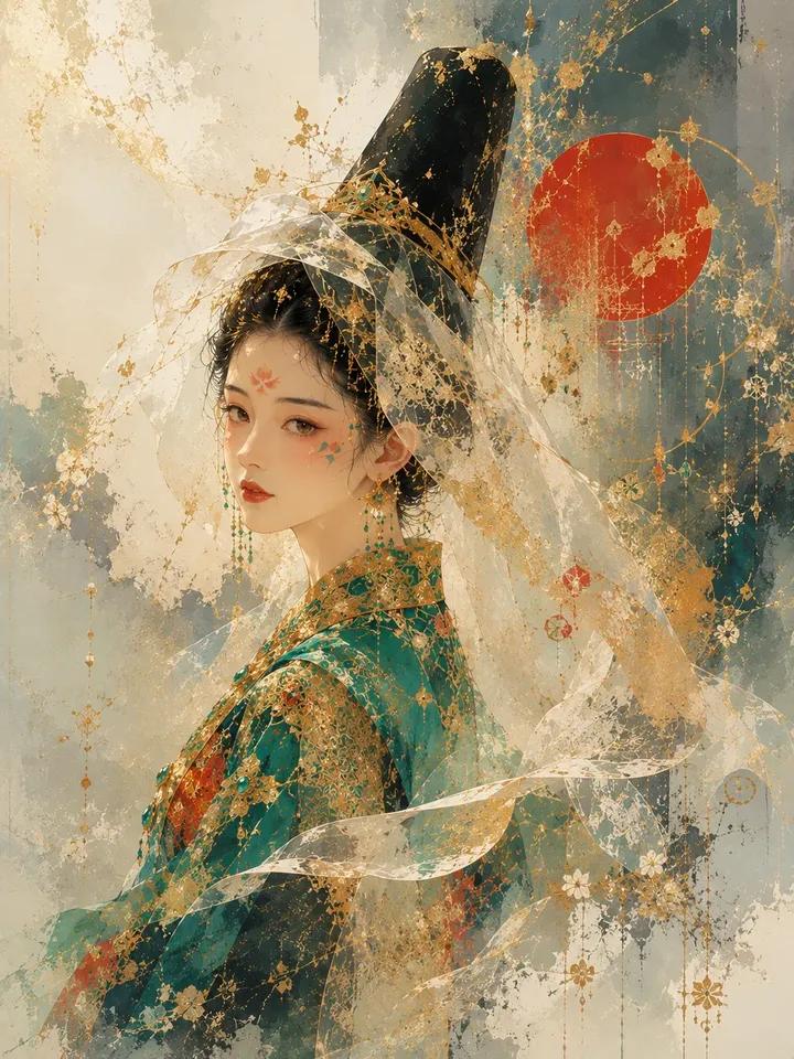 Ethereal Princess Hanbok Fantasy Portrait · Anissa