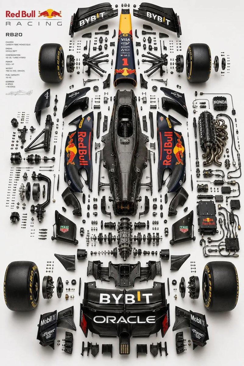 Exploded Car Diagram Technical Illustration · simeon-sanai