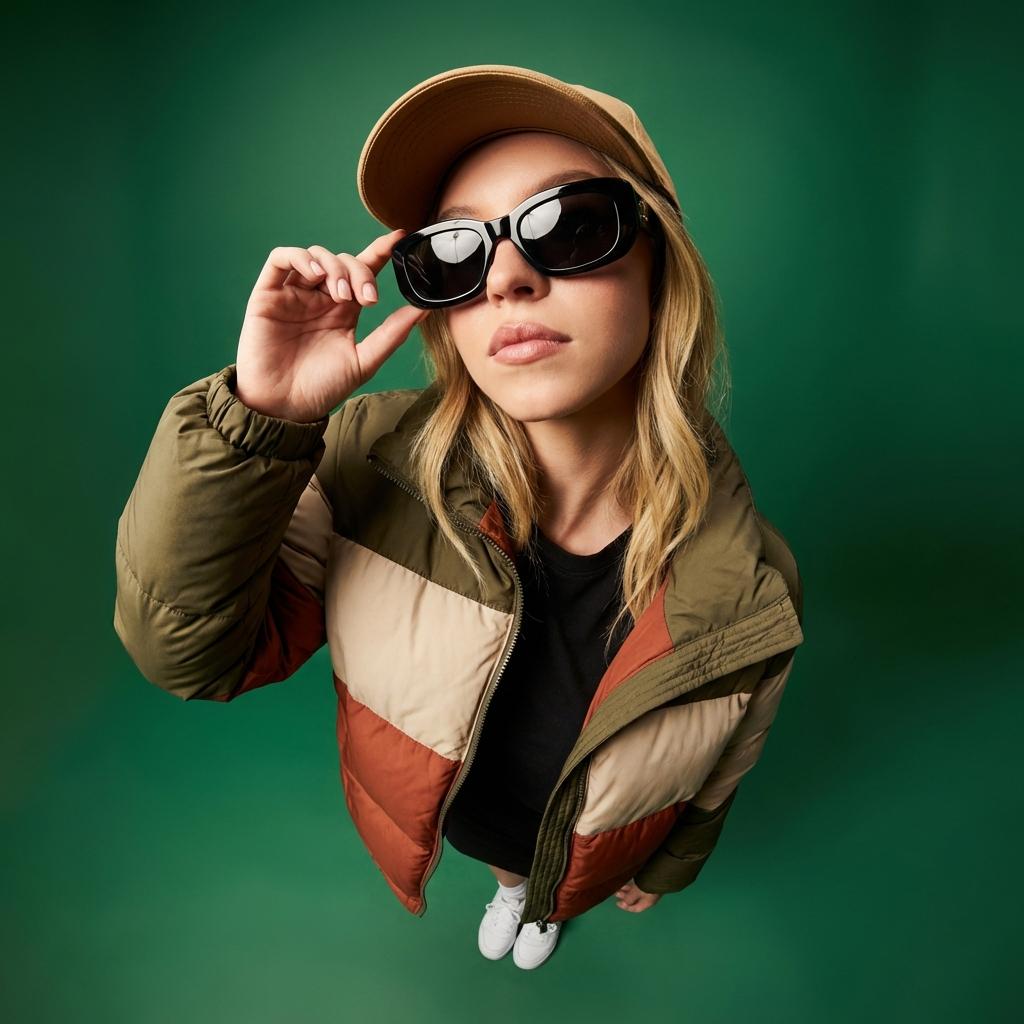 Fisheye Portrait Template High Contrast · simeon-sanai