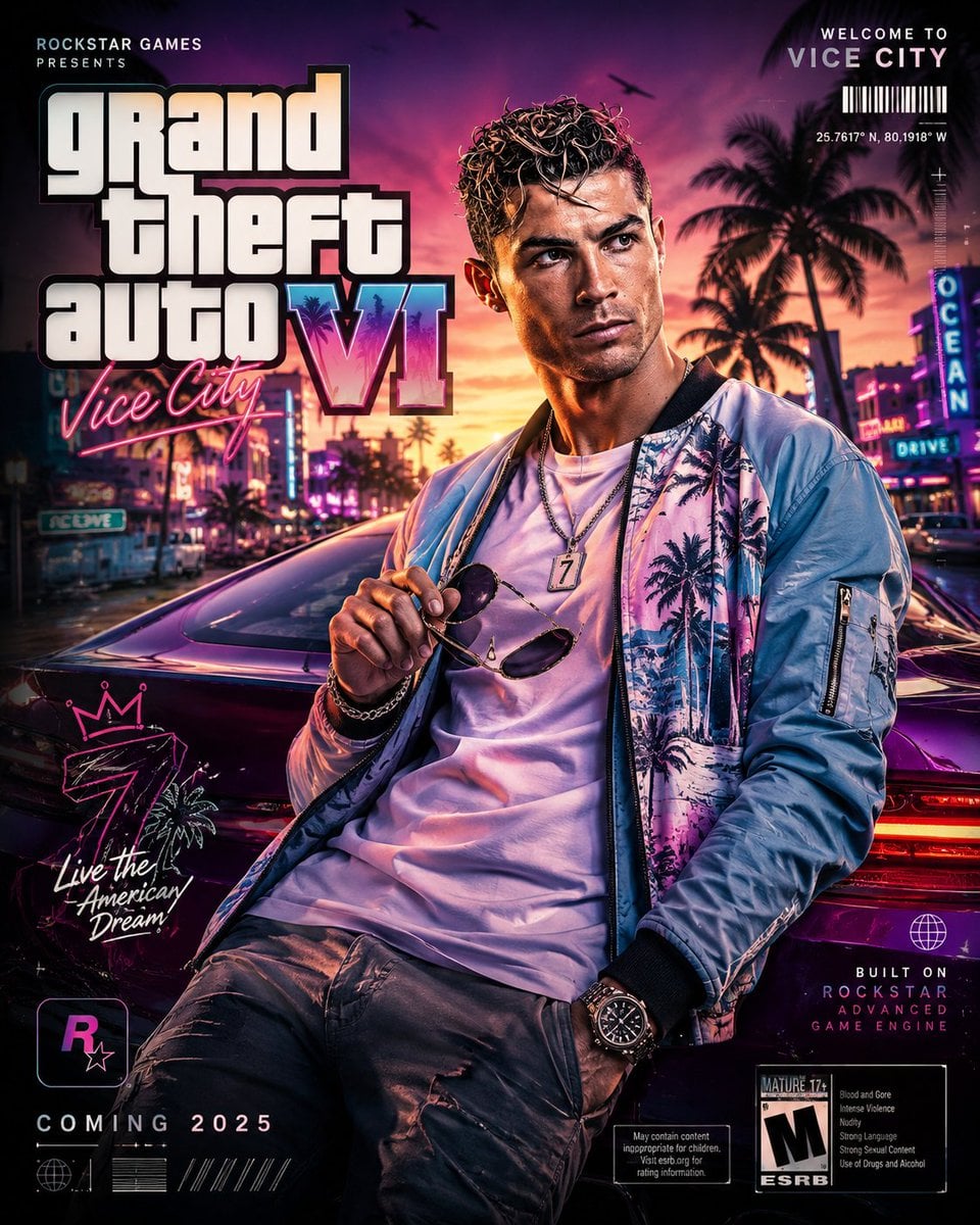 GTA VI Style Poster AI Prompt Template · Saul Goodman