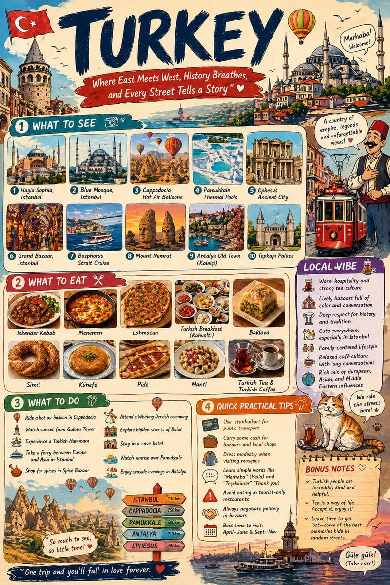 Infographic Travel Guide Poster Template · simeon-sanai
