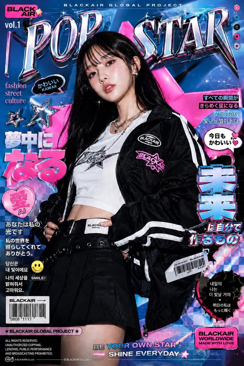 K-Fashion Editorial Poster AI Prompt · Eesha