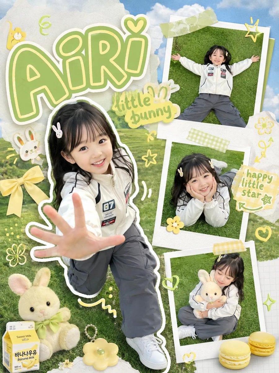 Kawaii Girl Scrapbook Poster Template · Taaruk