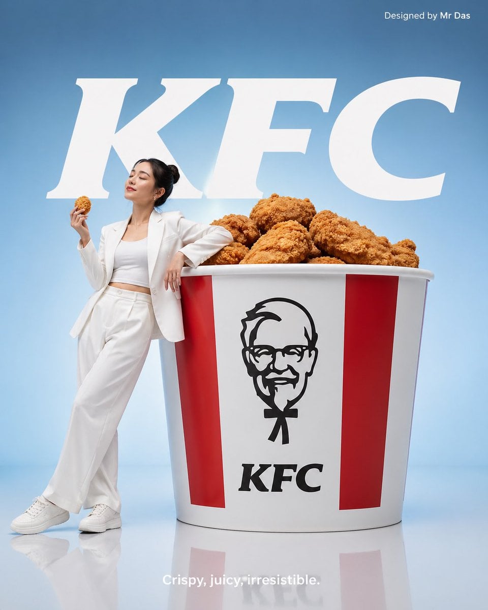 KFC Minimalist Commercial Ad Photography · Mr Das