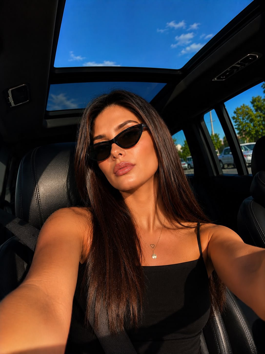 Luxury Car Selfie Photorealistic Editorial · Meem