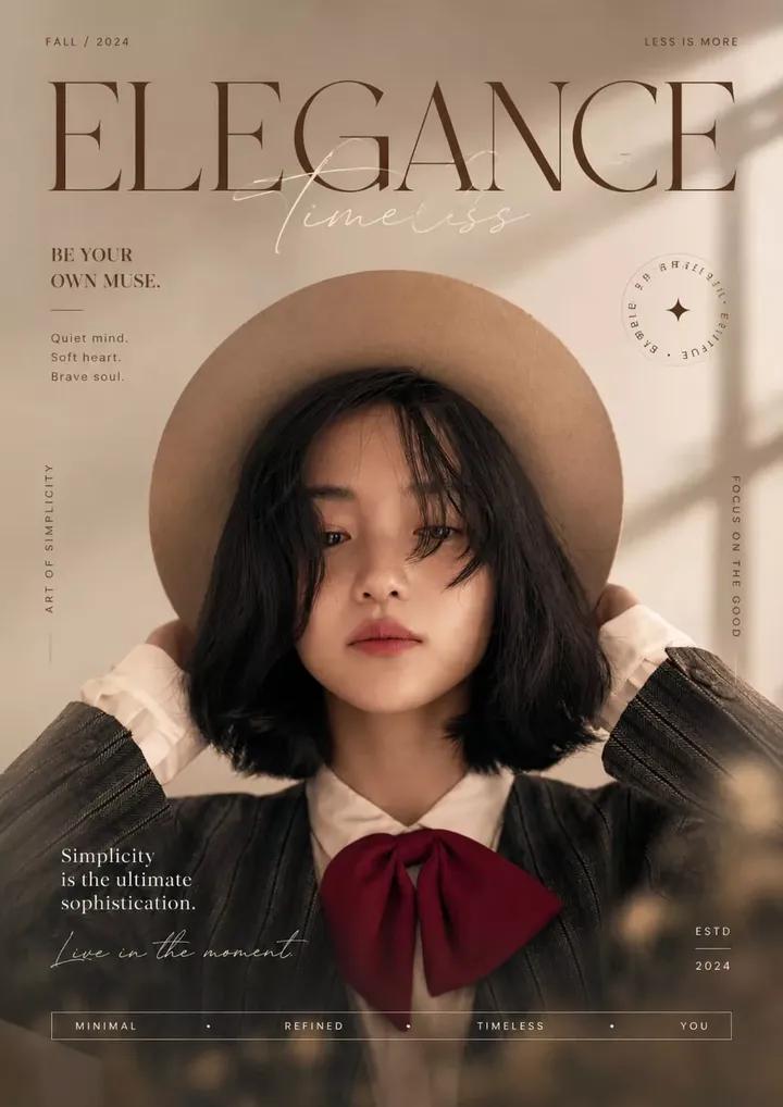 Luxury Fashion Magazine Cover Template · Anissa