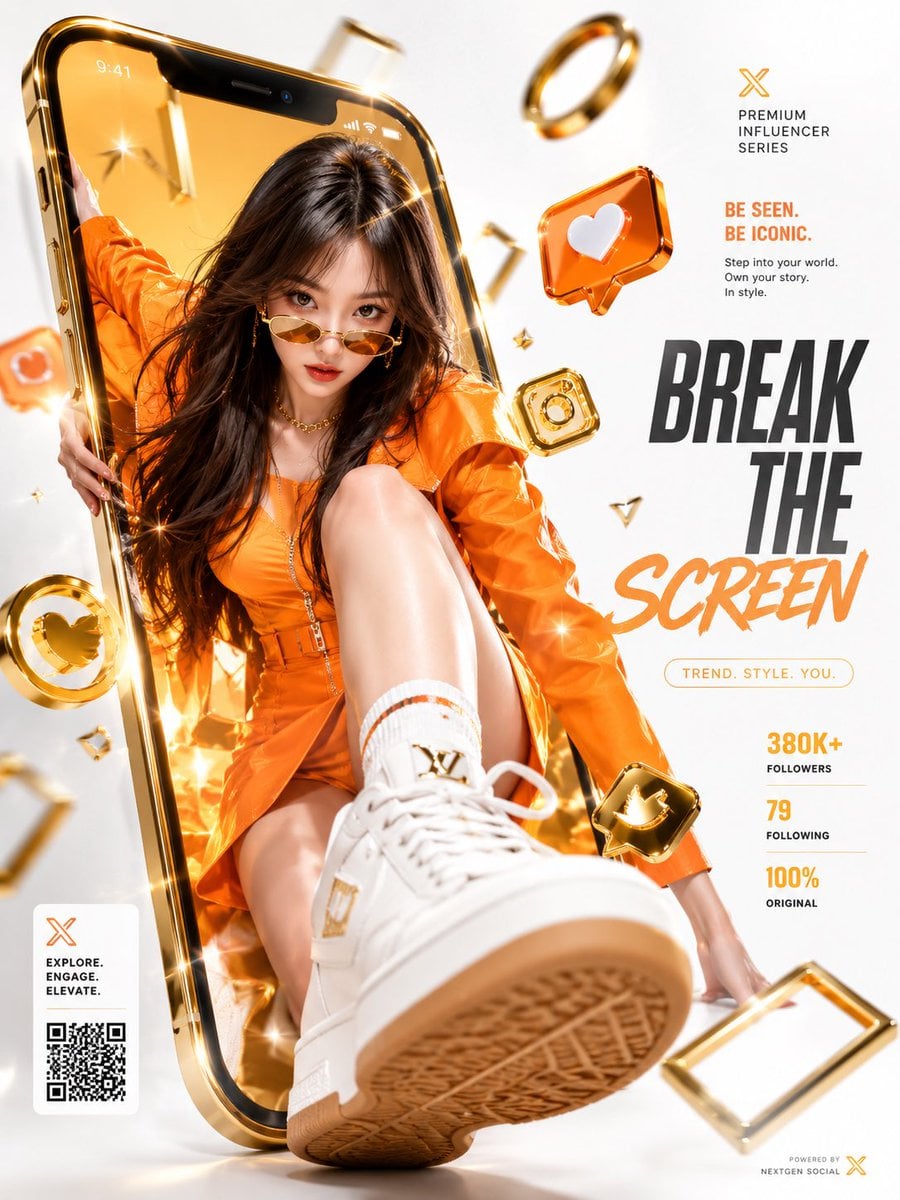 Luxury Influencer Marketing AI Art · serein