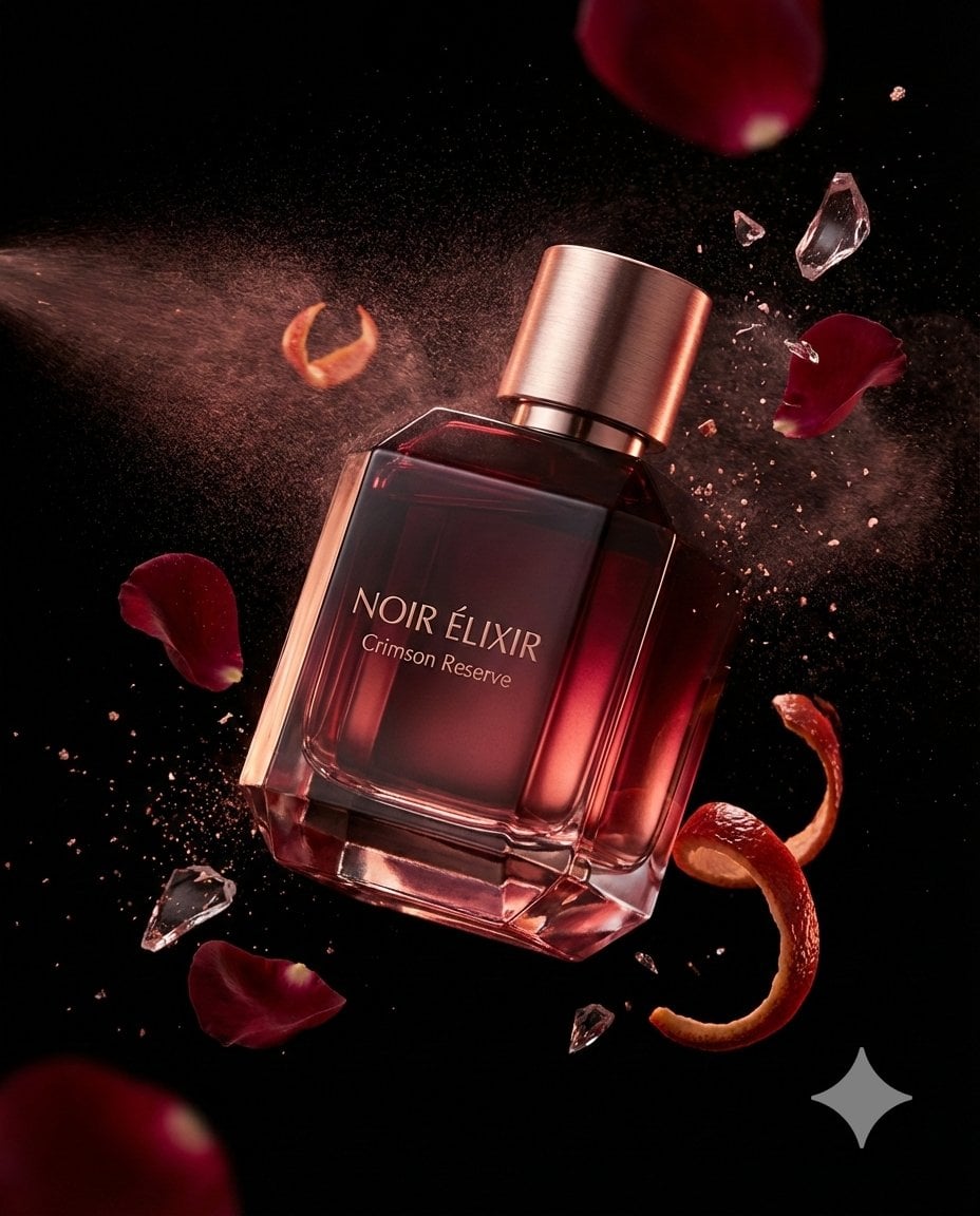 Luxury Perfume Bottle Ad Template · Johnn