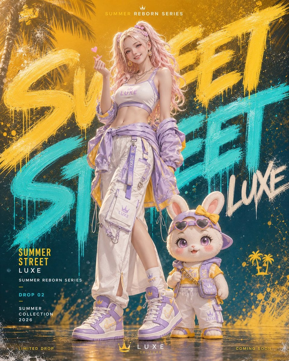 Luxury Streetwear Fashion Poster Template · serein
