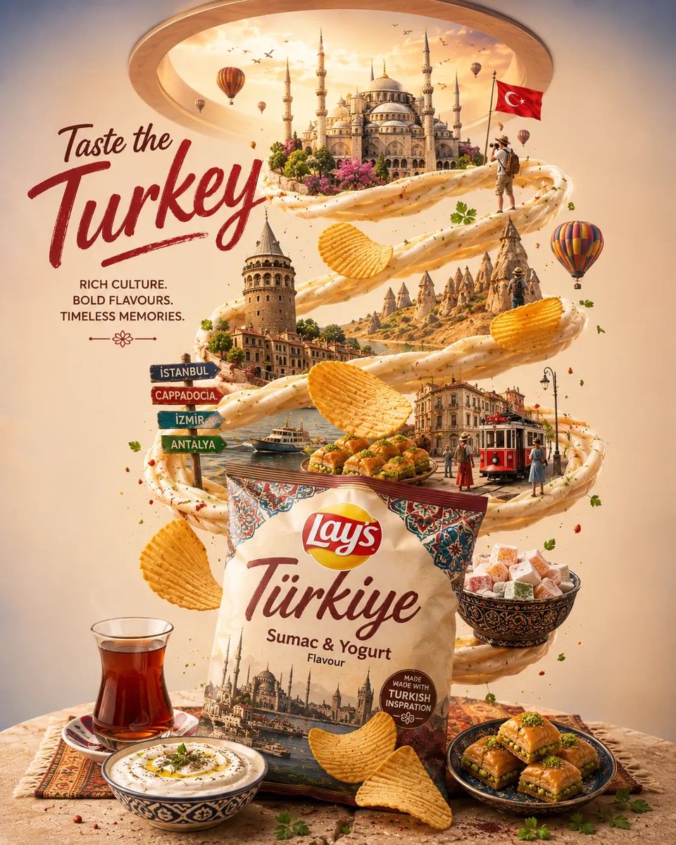 Luxury Travel Food Chips Ad Poster · simeon-sanai