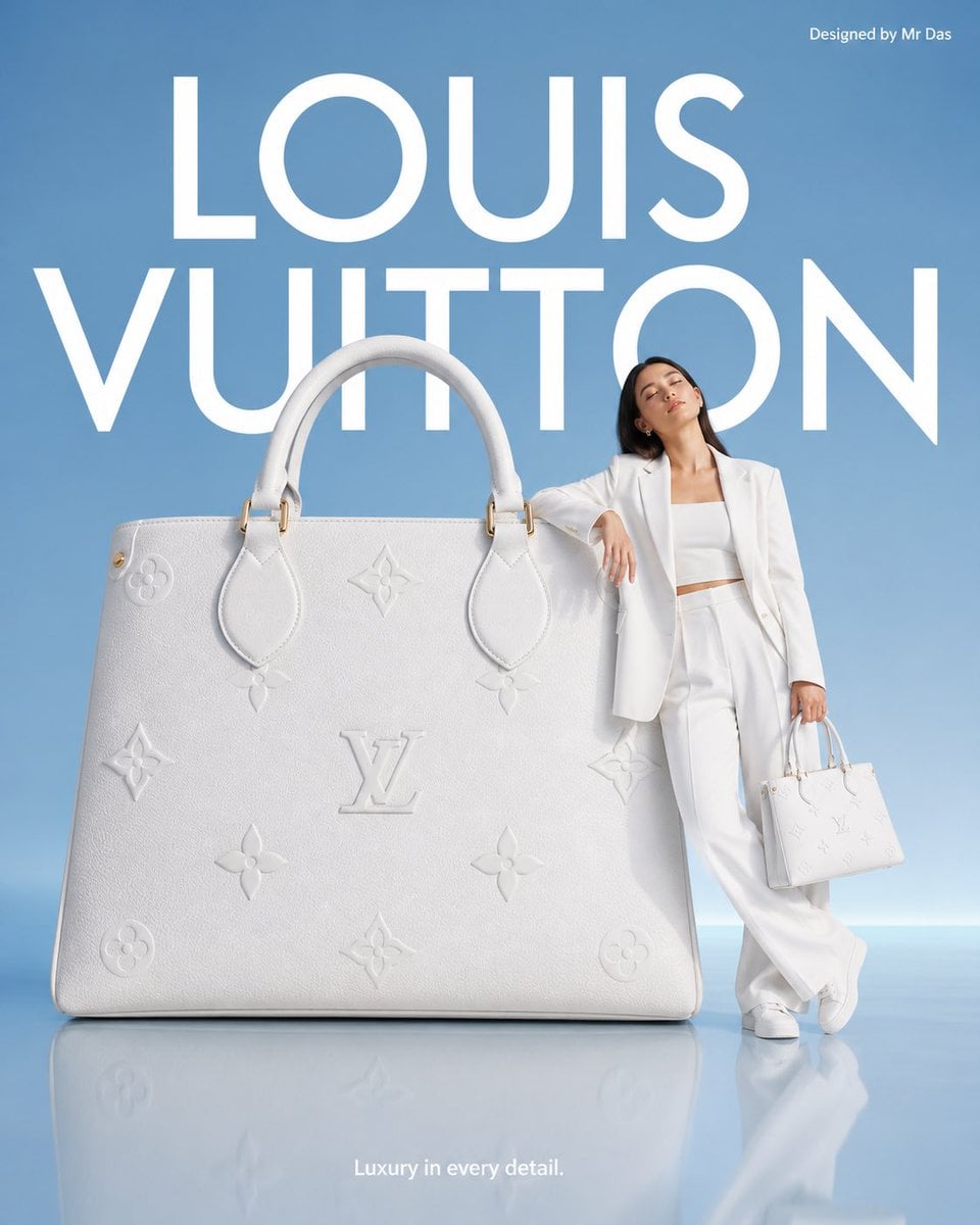 Minimalist Louis Vuitton Handbag Ad · Mr Das