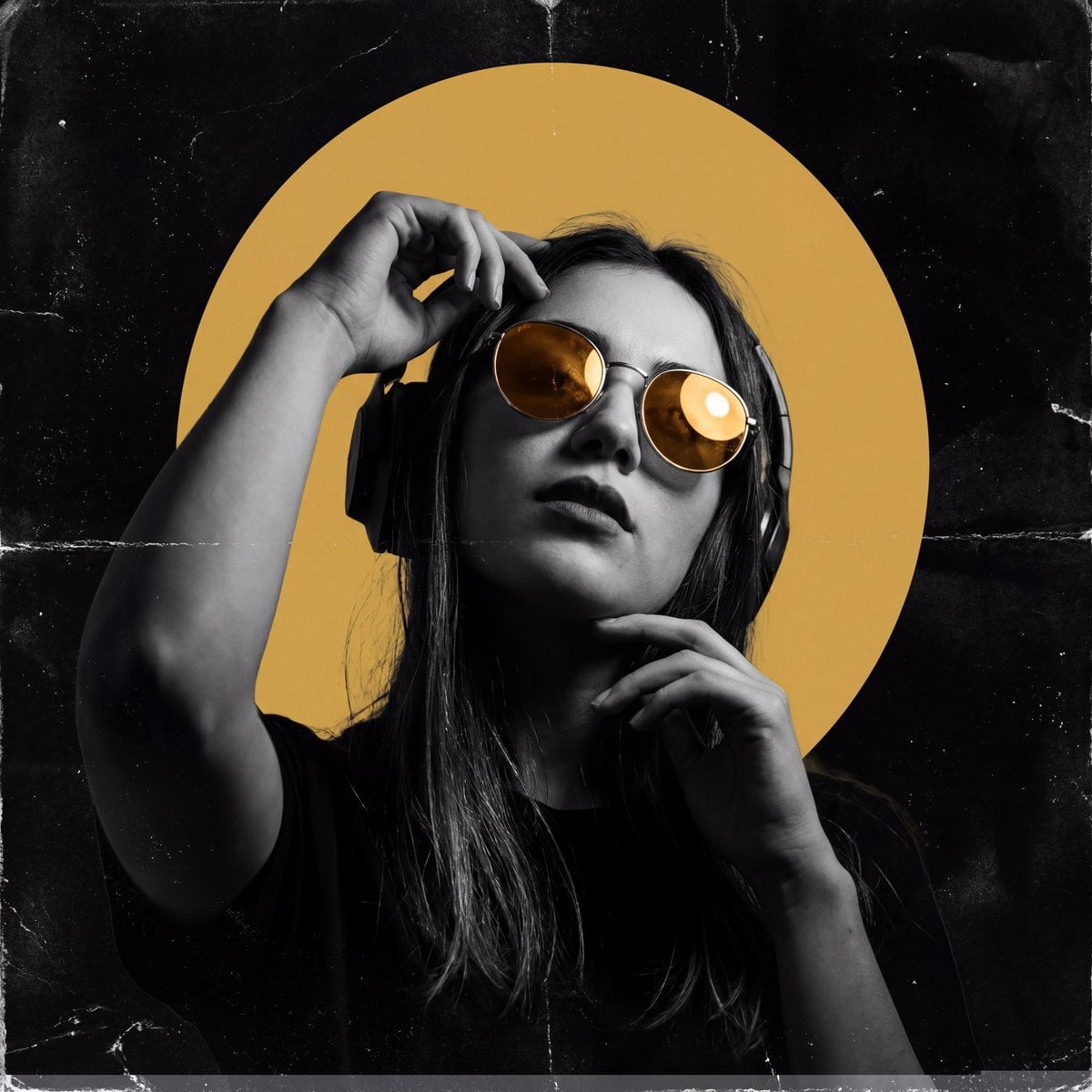 Moody Club Poster AI Prompt · Sarah
