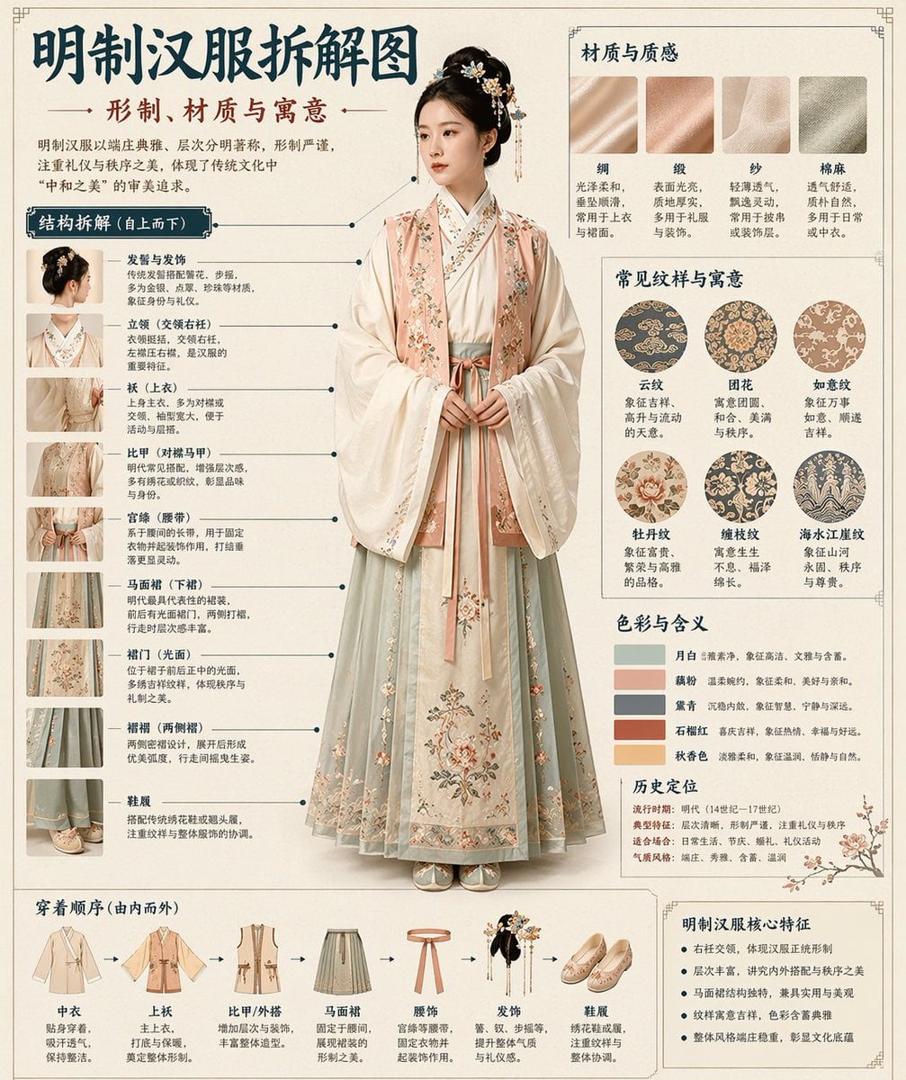 Museum Style Chinese Infographic Template · Larus Canus