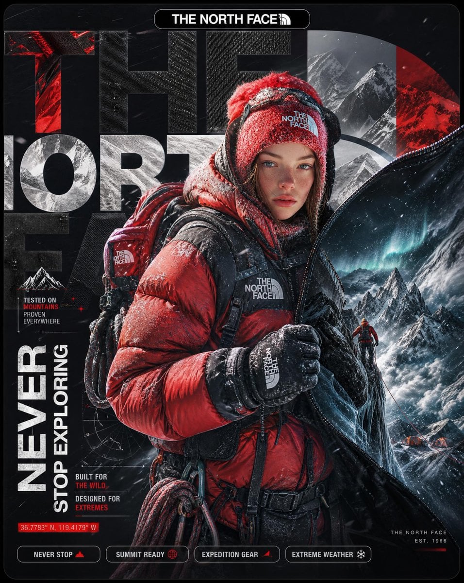 North Face Surreal Expedition Poster · Sarah