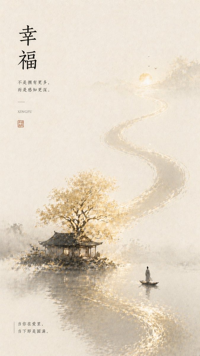 Oriental Emotion Visual Poster Template · 李岳
