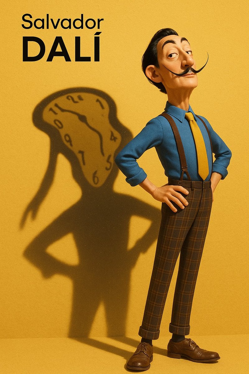 Pixar Salvador Dalí Surrealist Character Art · 宝玉