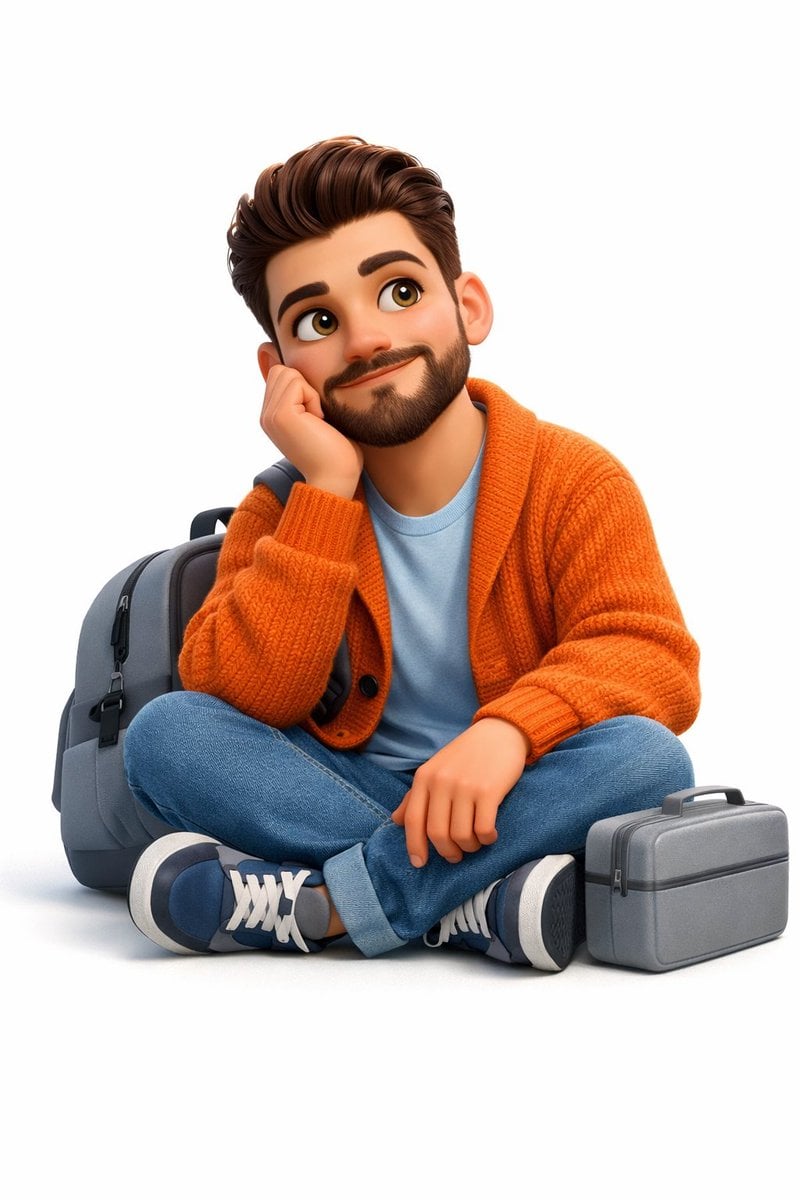 Pixar Style Young Man 3D Animation · simeon-sanai