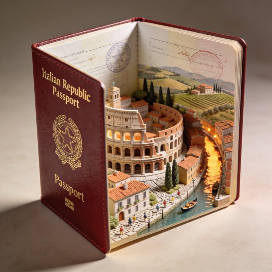 Realistic Passport Diorama AI Image Prompt · simeon-sanai