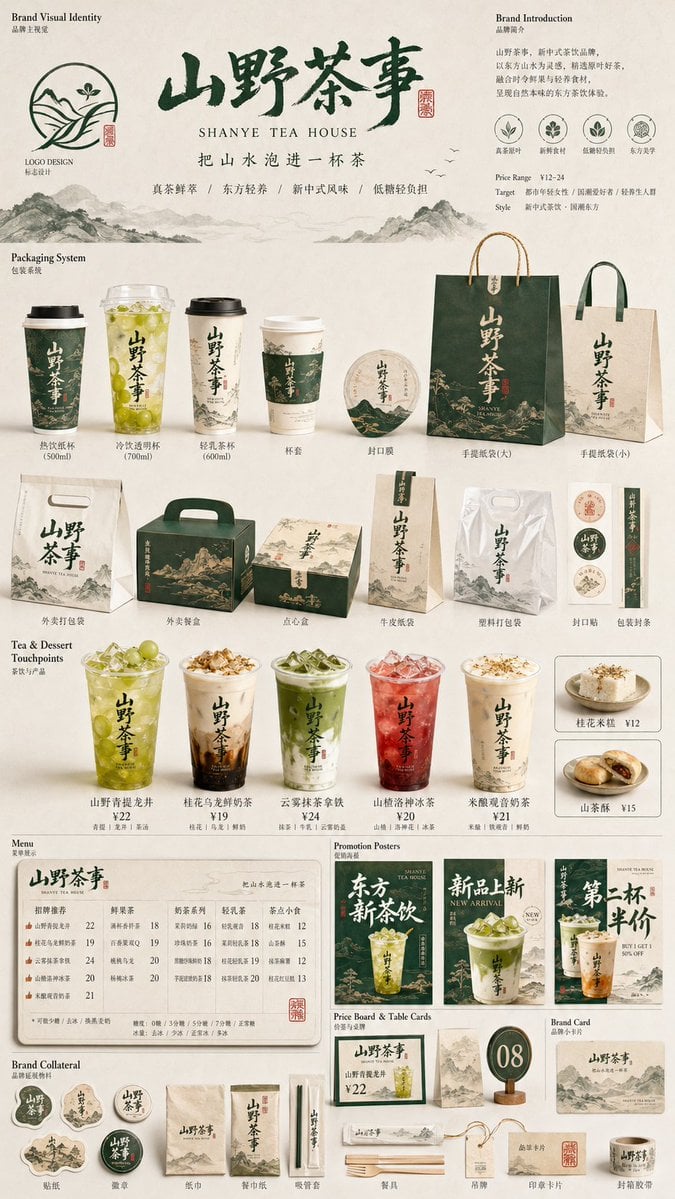 Restaurant Brand Visual System Mockup · Larus Canus