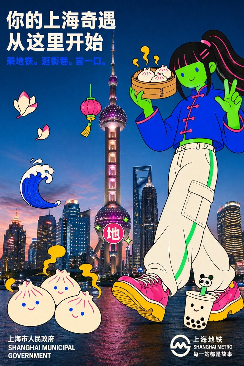 Shanghai Photo Doodle Campaign Poster · Vigo Zhao