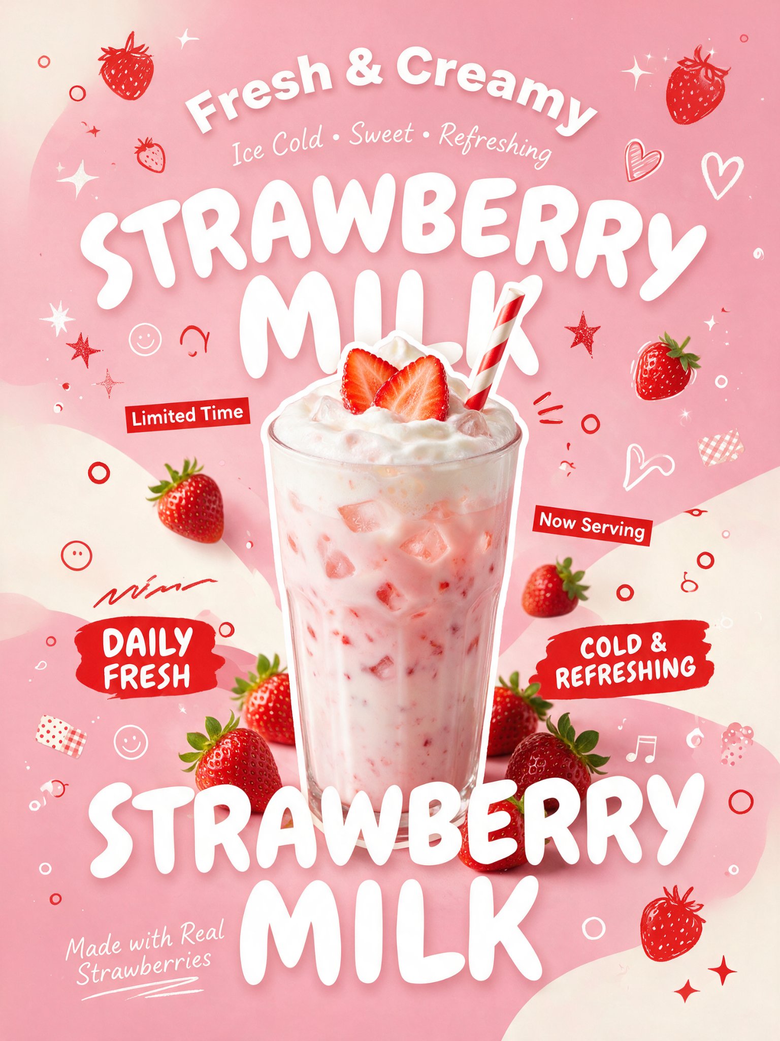 Trendy Cafe Drink Poster Template · ÀBDŪLLÂH