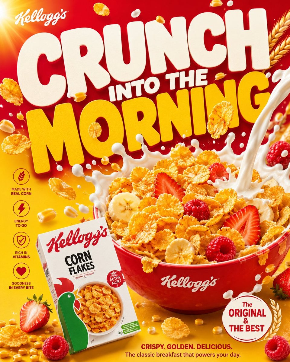 Viral Breakfast Cereal Poster Design · jey jey ⚜️
