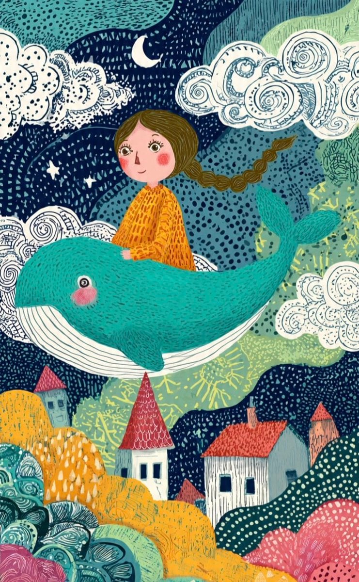 Whimsical Folk Art Fairy Tale AI Prompt · Minahil