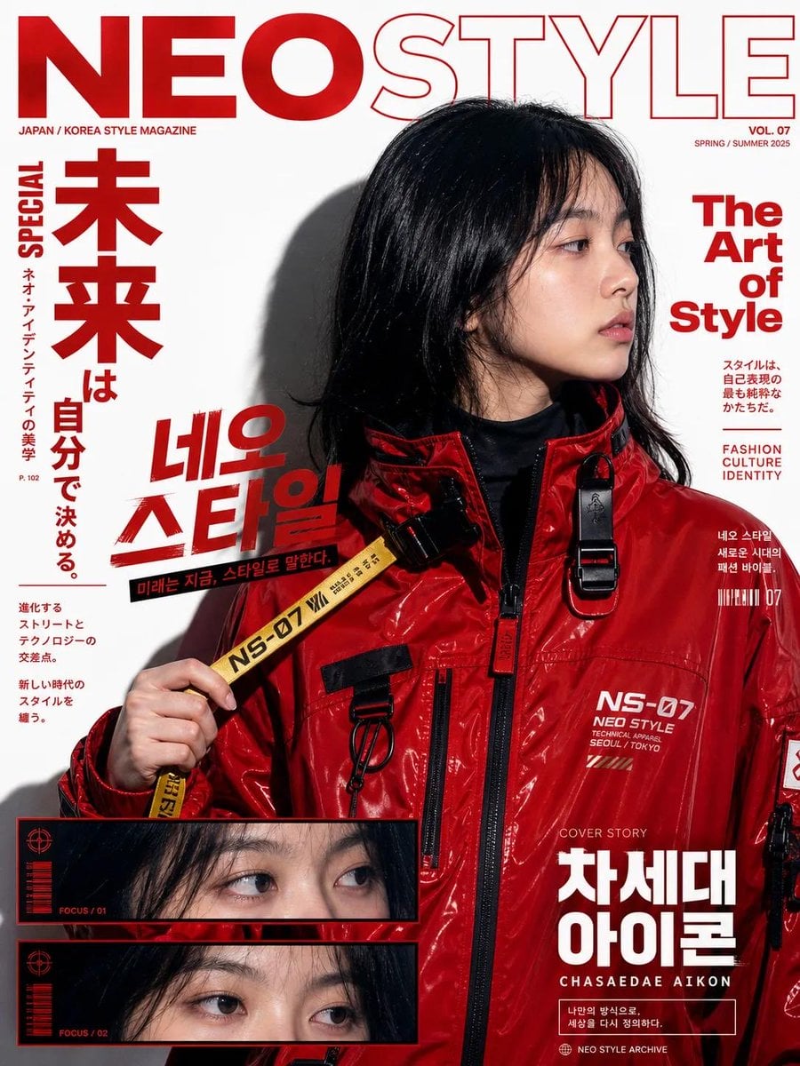 Y2K Pop Street Editorial Collage Template · K